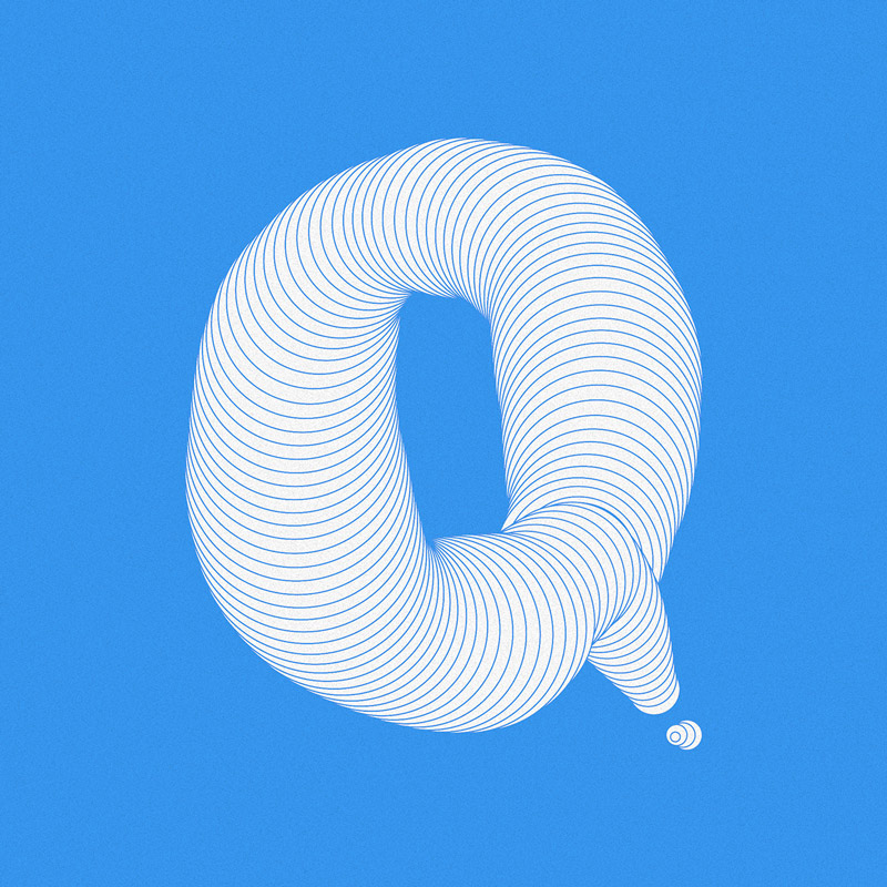 generative typo letter Q